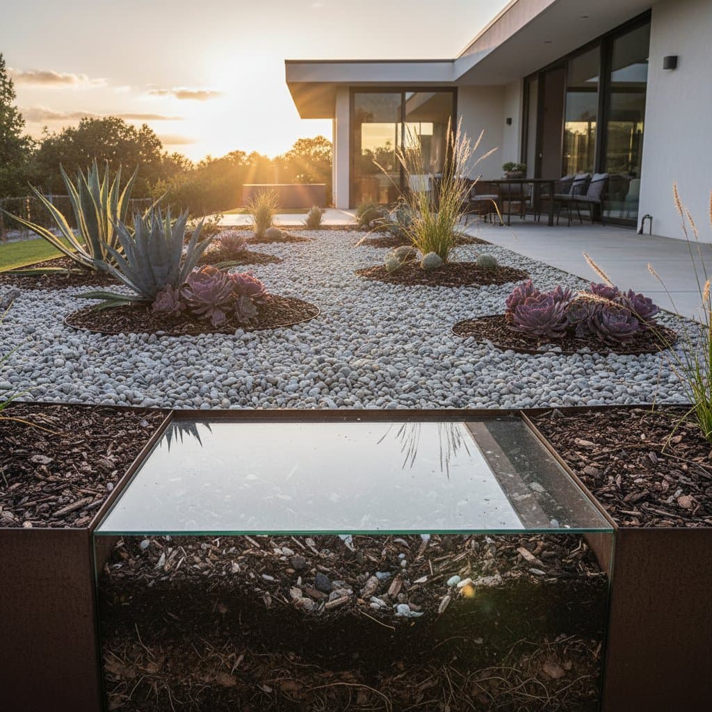 Image for Gravel Over Mulch Locks in Moisture, Cuts Maintenance