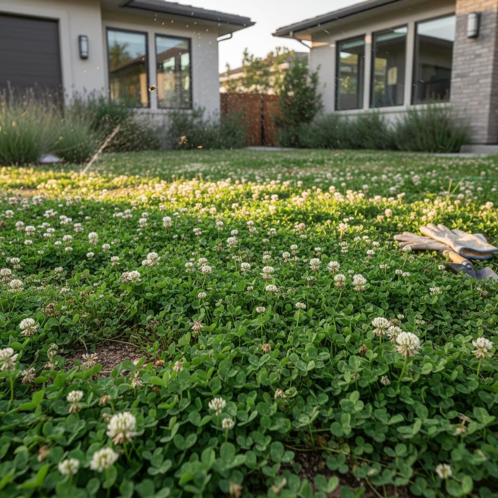 Image for Clover Lawns Cut Water Use While Feeding Your Soil