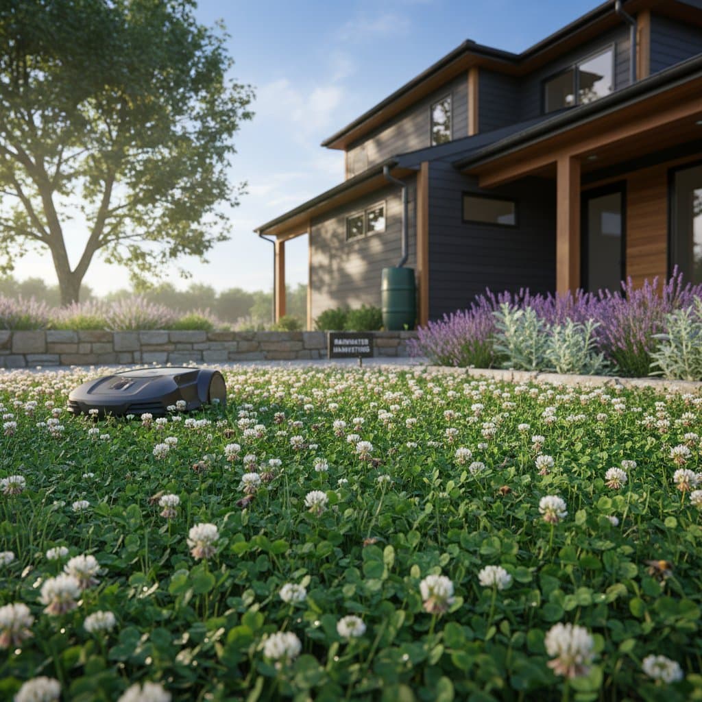 Image for Why Clover Lawns Need Half the Water and Mowing