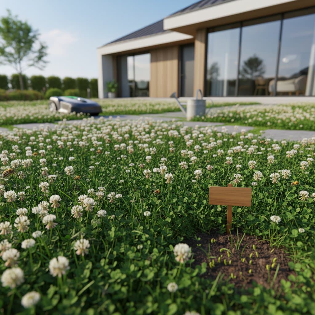 Image for Clover Lawns Cut Mowing Time and Feed Your Soil