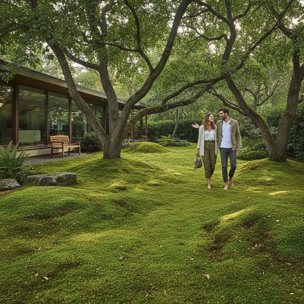 Image for Why Moss Lawns Thrive Where Grass Fails in Shade