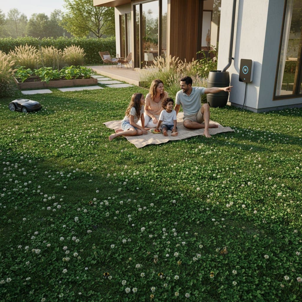 Image for Why Clover Lawns Need 75% Less Water Than Grass