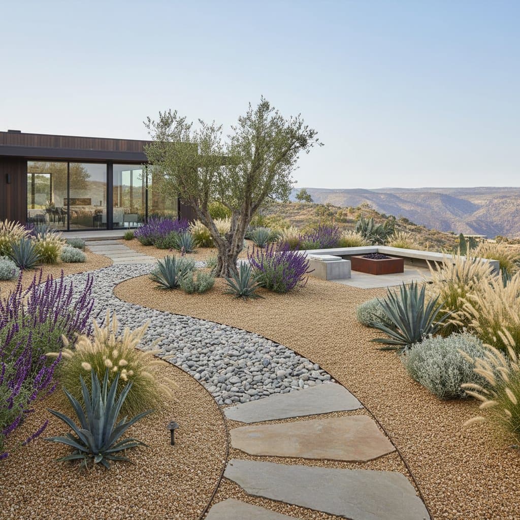 Image for Gravel Gardens Replace Lawns With Less Water, Zero Upkeep