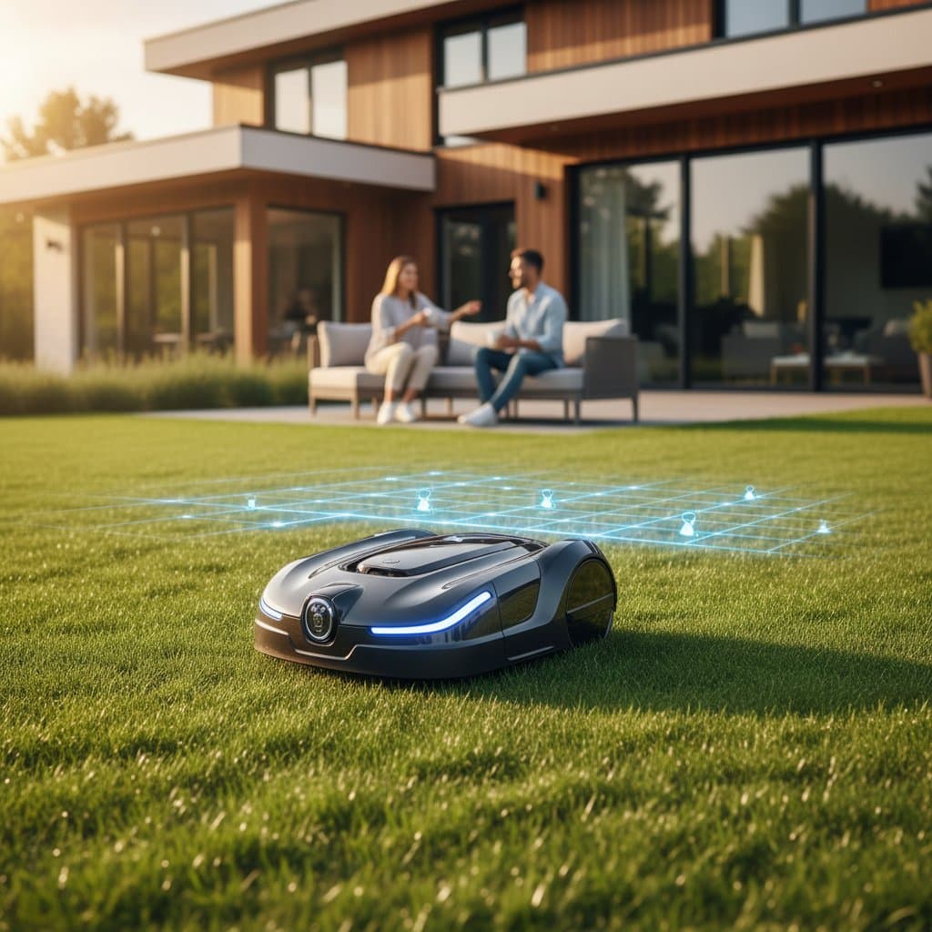 Image for Smart GPS Mowers Cut Lawn Care Time in Half