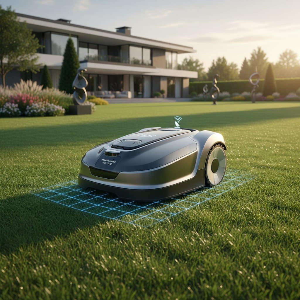 Featured image for GPS Robotic Mowers Cut Lawns Without Boundary Wires
