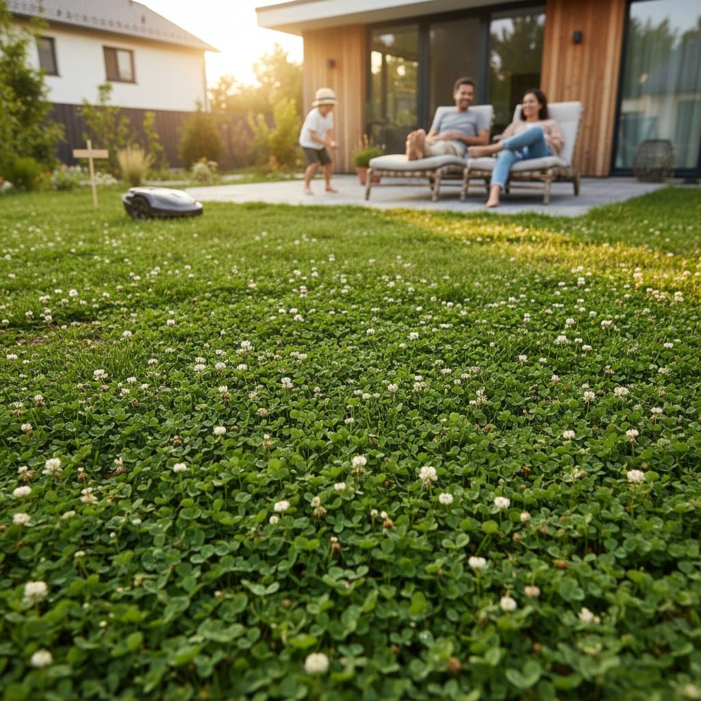 Image for Why Clover Lawns Cut Maintenance and Stay Green