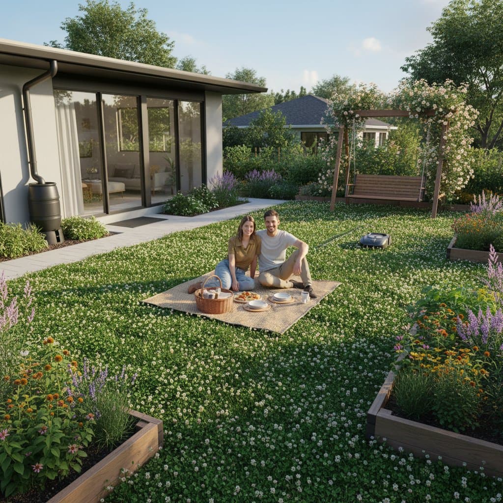 Featured image for Clover Lawns Cut Water Use and Mowing for Good