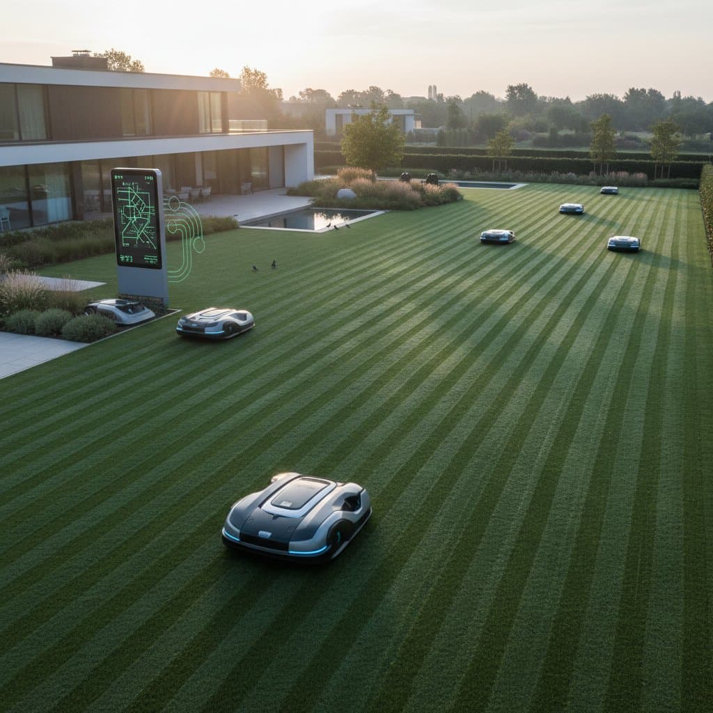 Image for Robotic Mowers Handle 2-Acre Lawns Without Effort