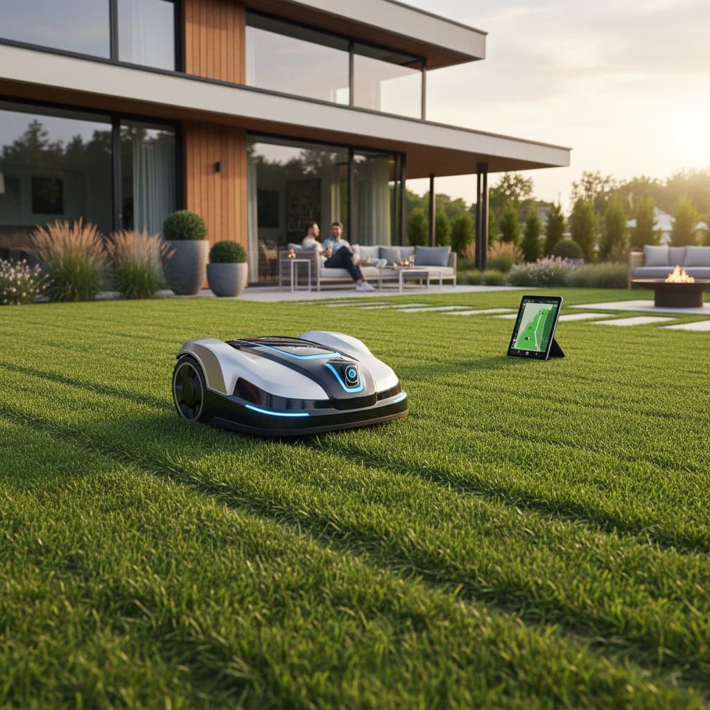 Image for GPS Smart Mowers Slash Lawn Time by 60 Percent