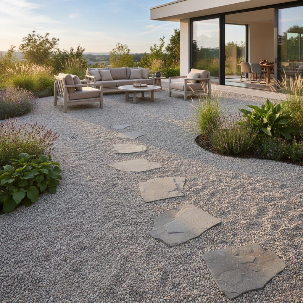 Image for Gravel Patios Cost Less and Drain Better Than Concrete