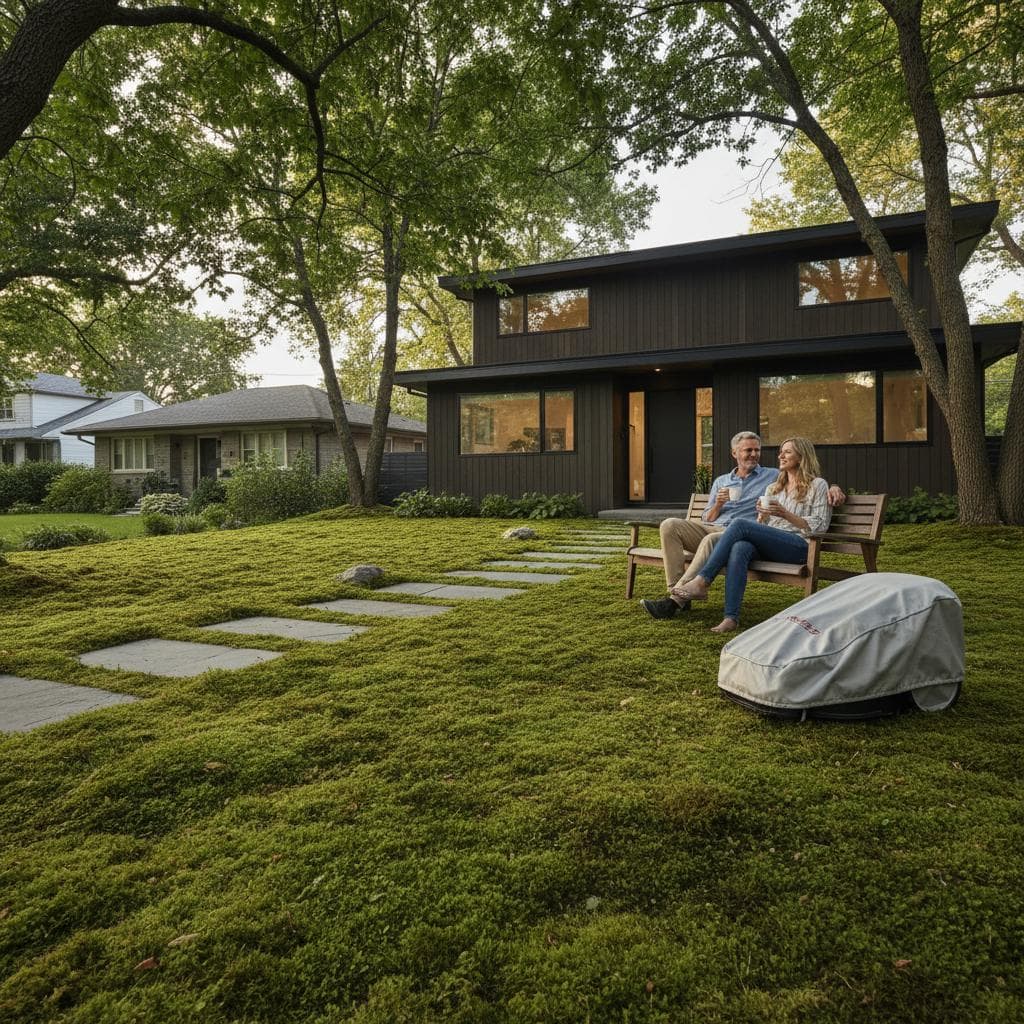 Featured image for Moss Lawns Replace Mowers in Shady Suburbs