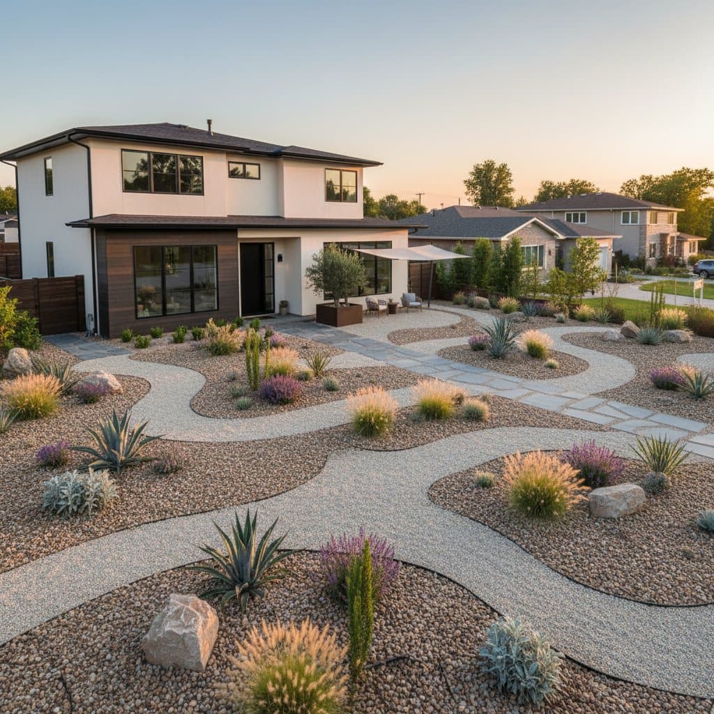 Featured image for Gravel Gardens Replace Lawns in Suburban Yards