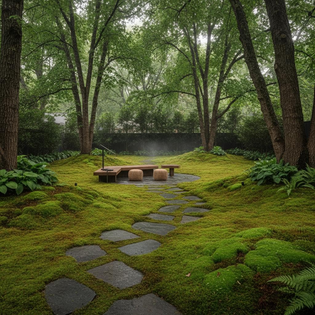 Image for Why Moss Lawns Thrive Where Grass Fails in Shade