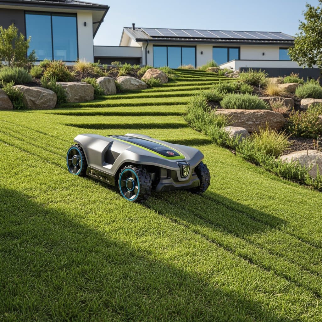 Featured image for Robotic Mowers Now Handle Steep Slopes With Ease