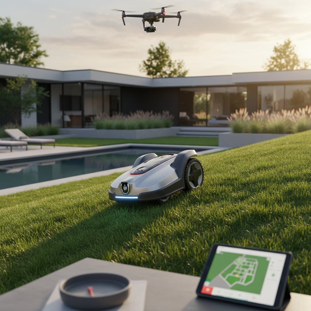 Image for Robotic Mowers Now Climb Slopes Up to 40 Percent