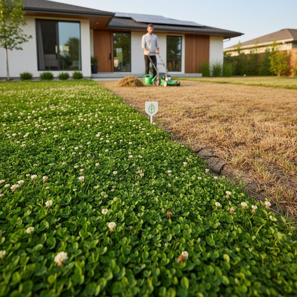 Image for Clover Lawns Cut Mowing While Surviving Drought