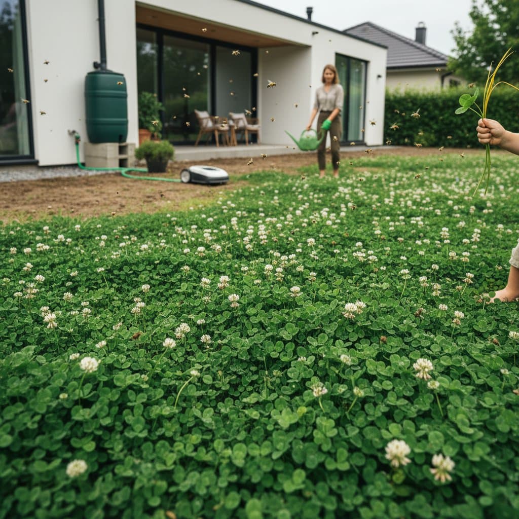 Image for Why Clover Lawns Cut Water Bills and Stay Green Longer