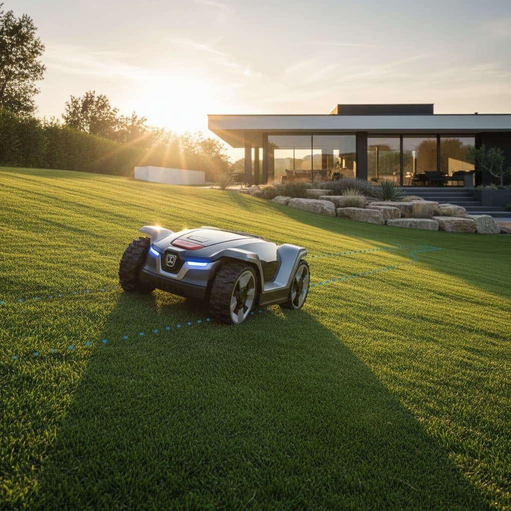 Image for Robotic Mowers Conquer Slopes Without the Workout