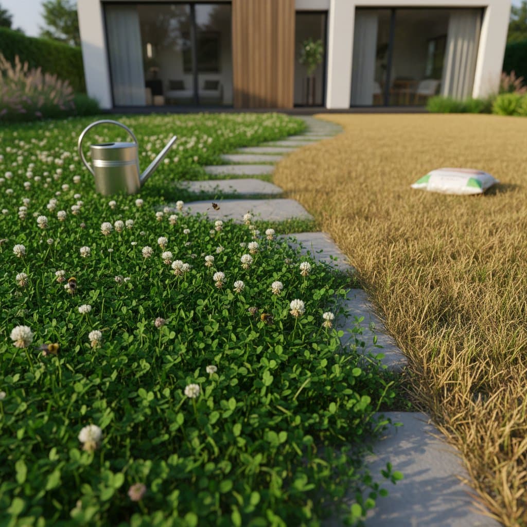Featured image for Clover Lawns Stay Green When Grass Goes Brown