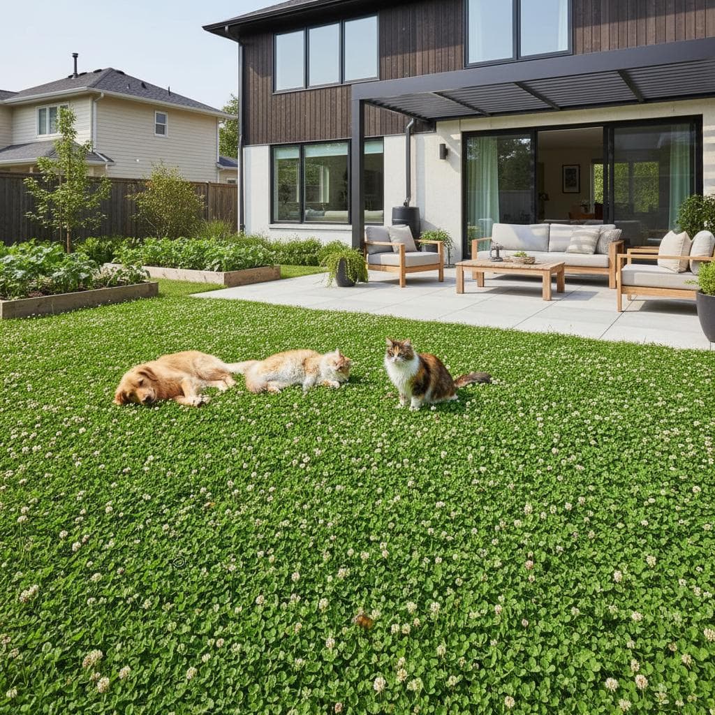 Image for Why Homeowners Replace Grass with Clover Lawns