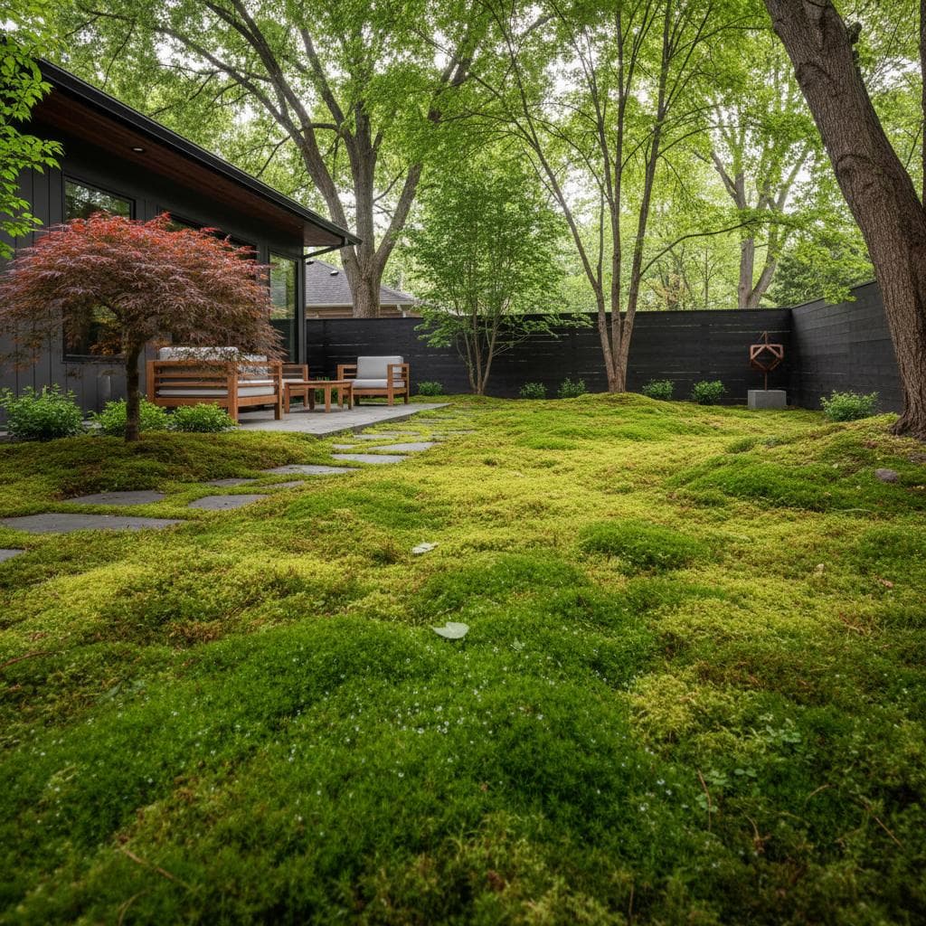 Image for Why Shady Yards Are Switching to Moss Lawns