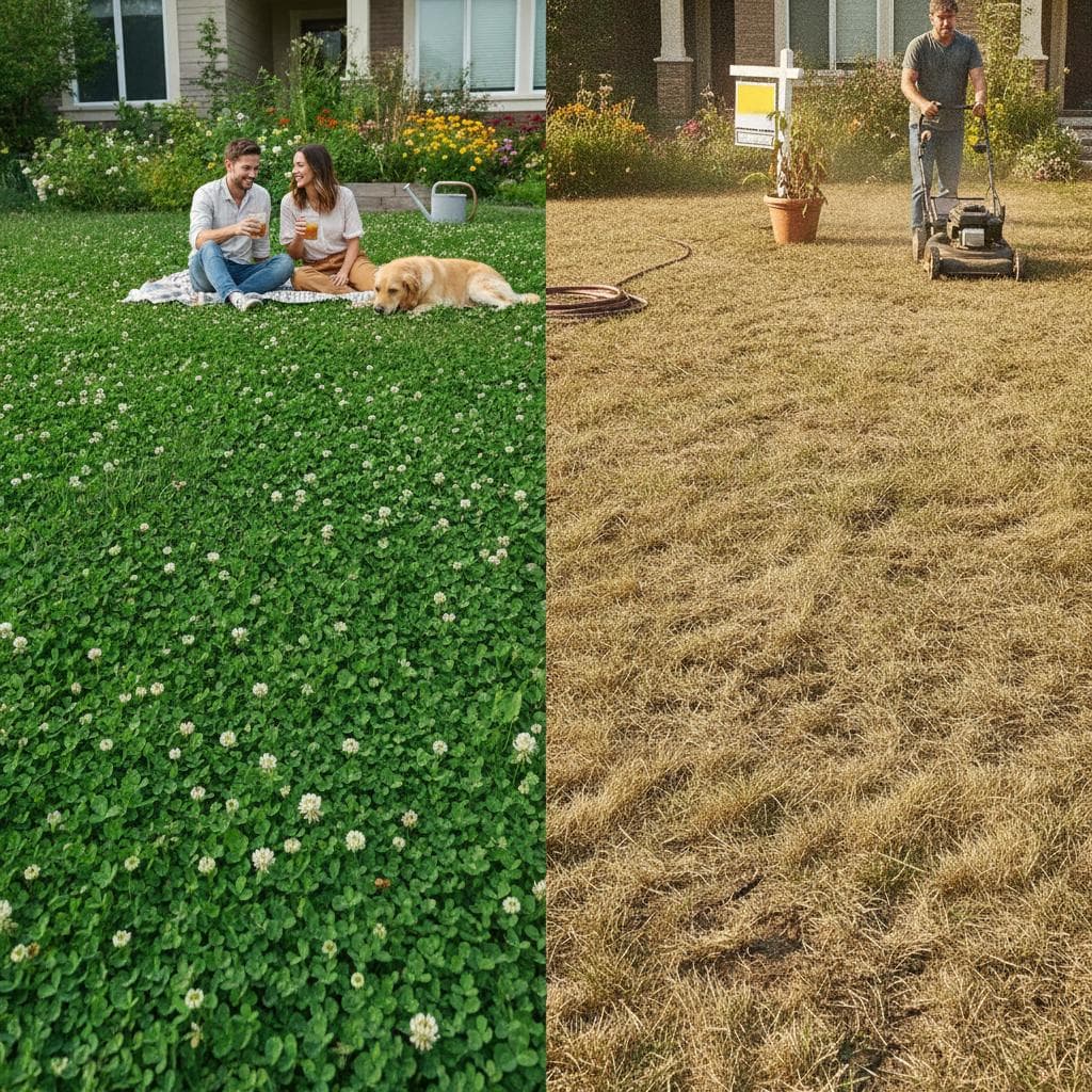 Featured image for Why Clover Lawns Beat Grass in Drought-Prone Areas