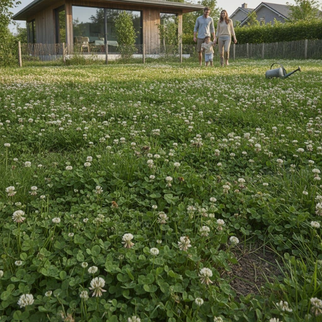 Featured image for Clover Lawns Cut Water Use and Support Pollinators